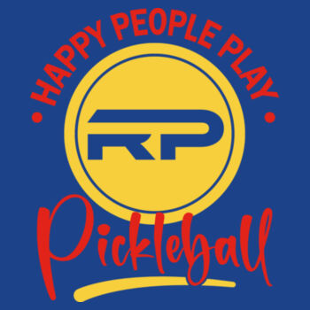 Happy People Play Pickleball UPF 50 Long Sleeve Performance Tee Design