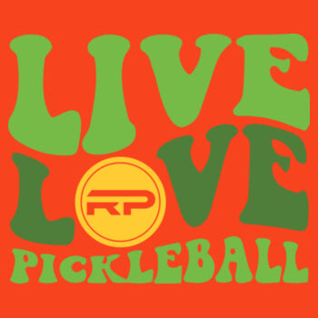 Live Love Pickleball Ladies Performance Tee Design