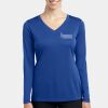 Ladies Long Sleeve PosiCharge ® Competitor V Neck Tee Thumbnail